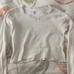 Brandy melville long sleeve lace top
